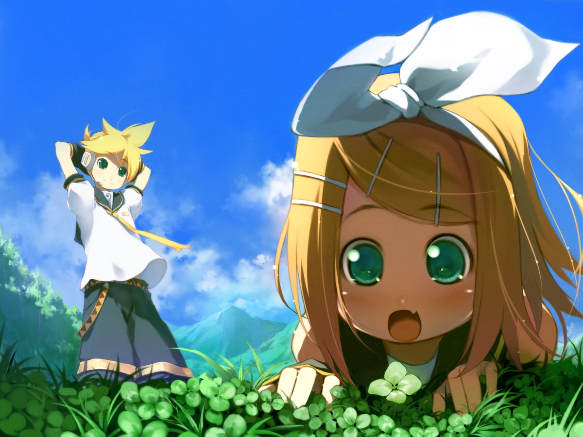 Kagamine Len Kagamine Rin Vocaloid - Rin Len Kagamine Vocaloid , HD Wallpaper & Backgrounds