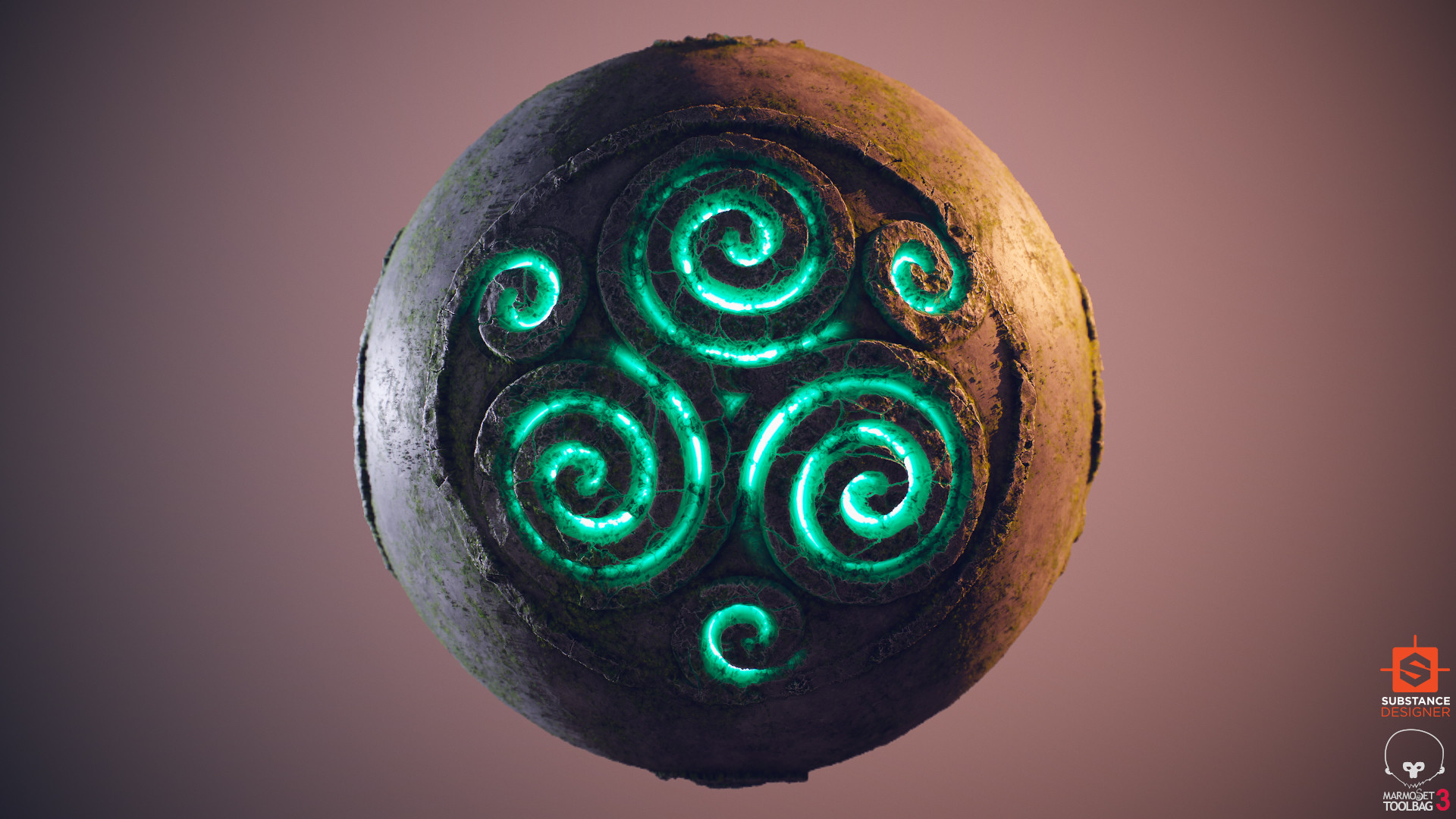 Glowing Triskelion - Circle , HD Wallpaper & Backgrounds