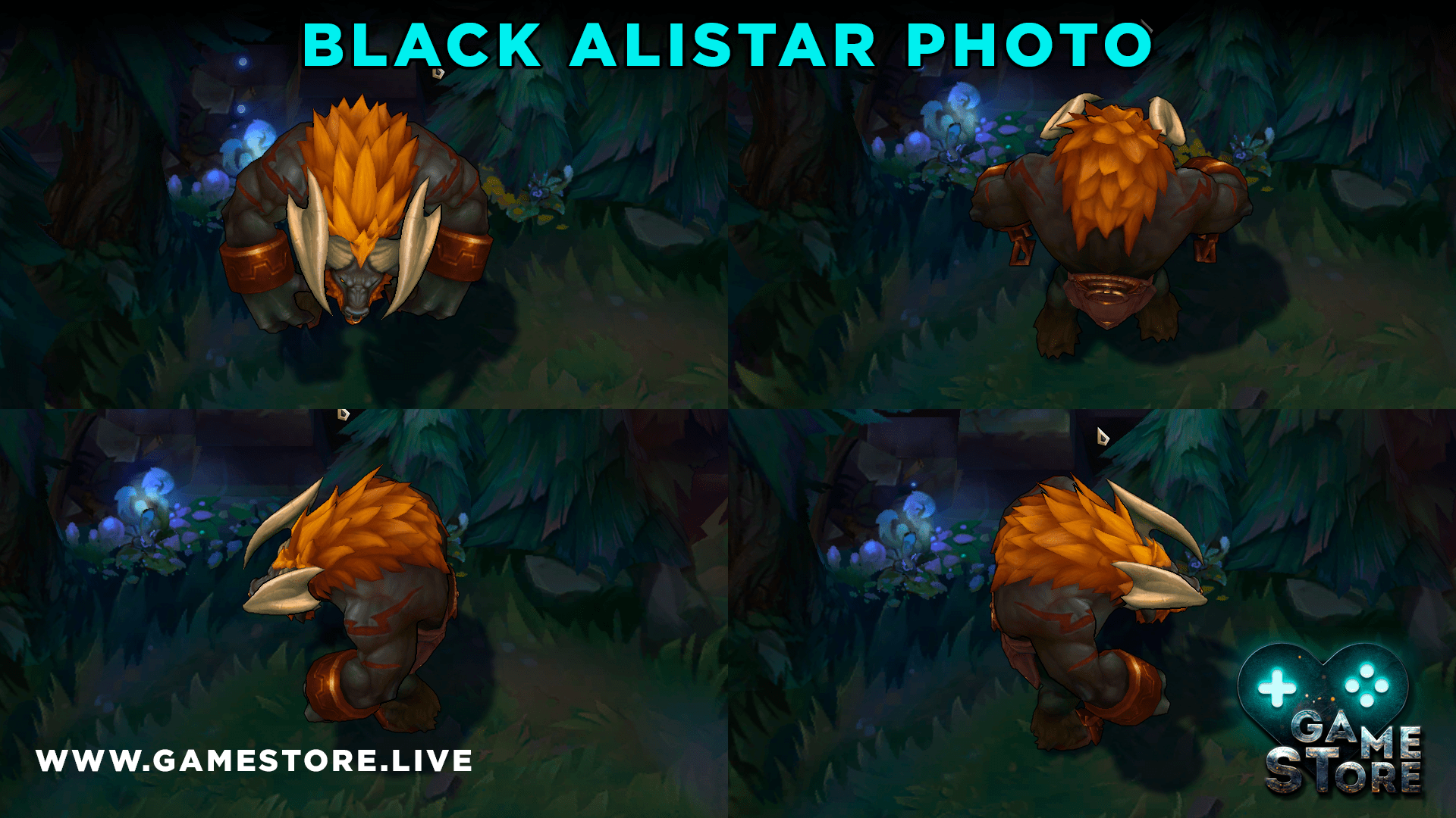 League Photo Black Alistar - Black Alistar , HD Wallpaper & Backgrounds