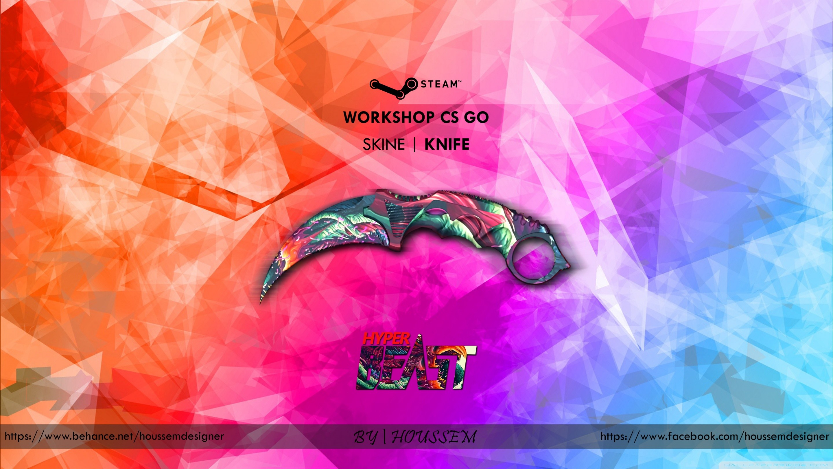 Bowie Knife Doppler Emerald - Csgo Hyper Beast Wallpaper 4k , HD Wallpaper & Backgrounds