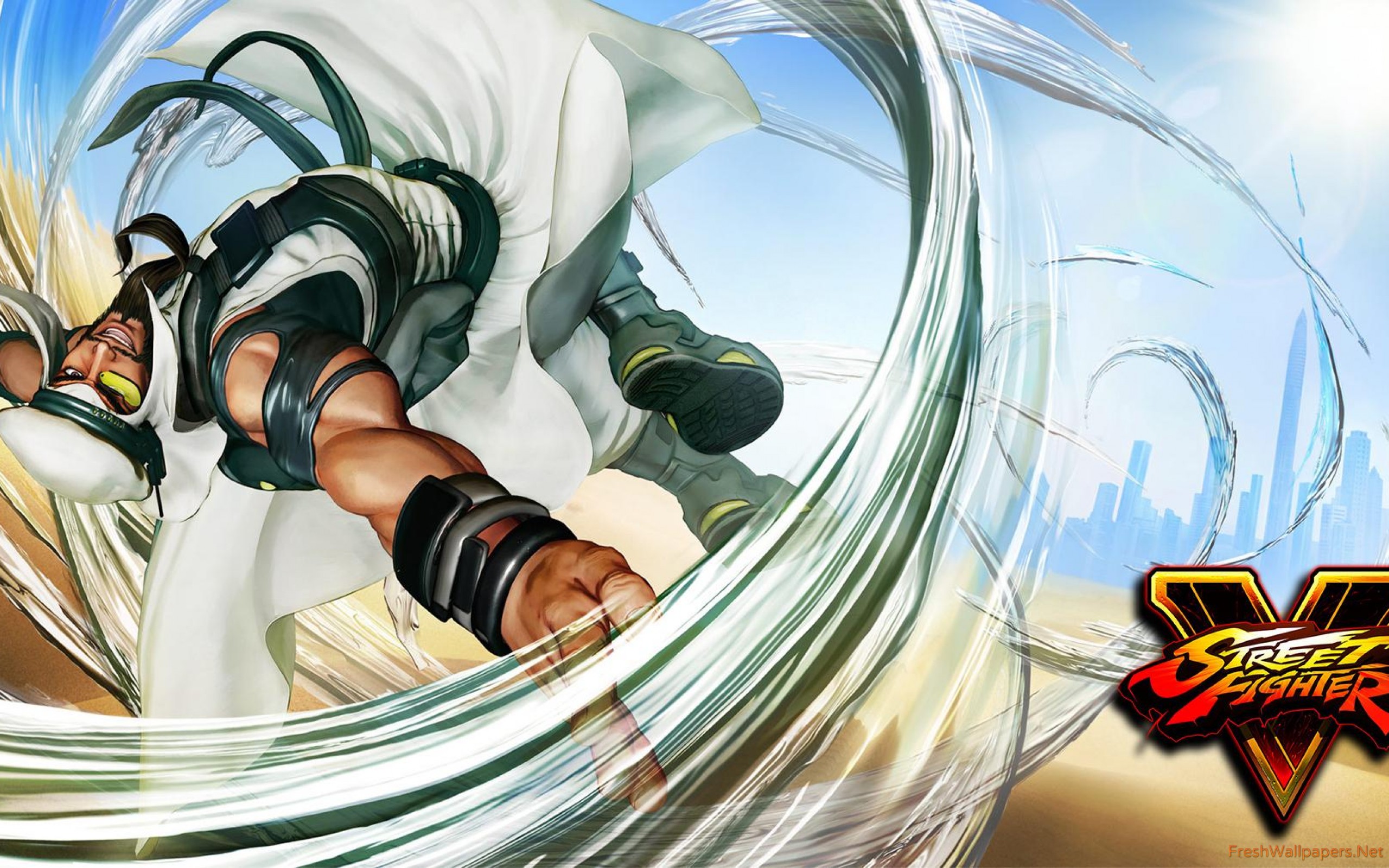 Rashid In Street Fighter V Wallpaper - Street Fighter V , HD Wallpaper & Backgrounds