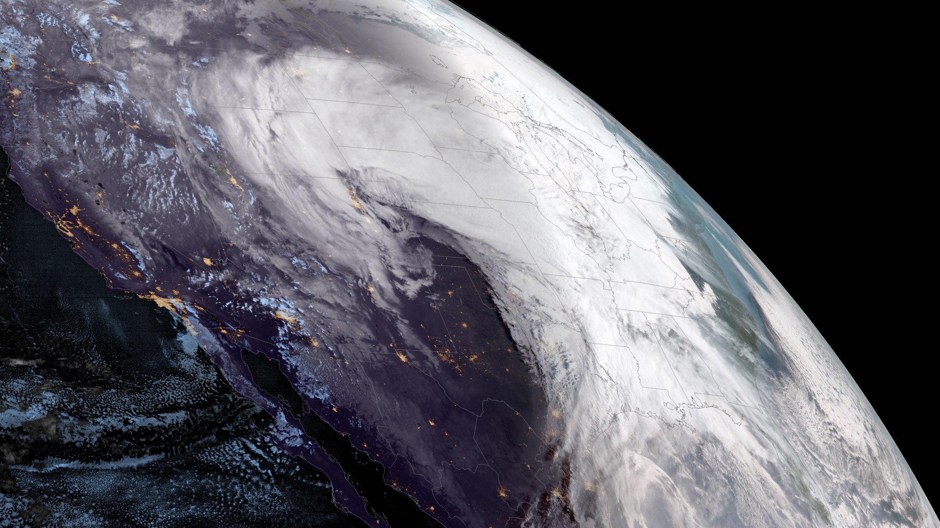 Satellite Images Show The Nightmare Bomb Cyclone Whirling - Bomb Cyclone Colorado 2019 , HD Wallpaper & Backgrounds