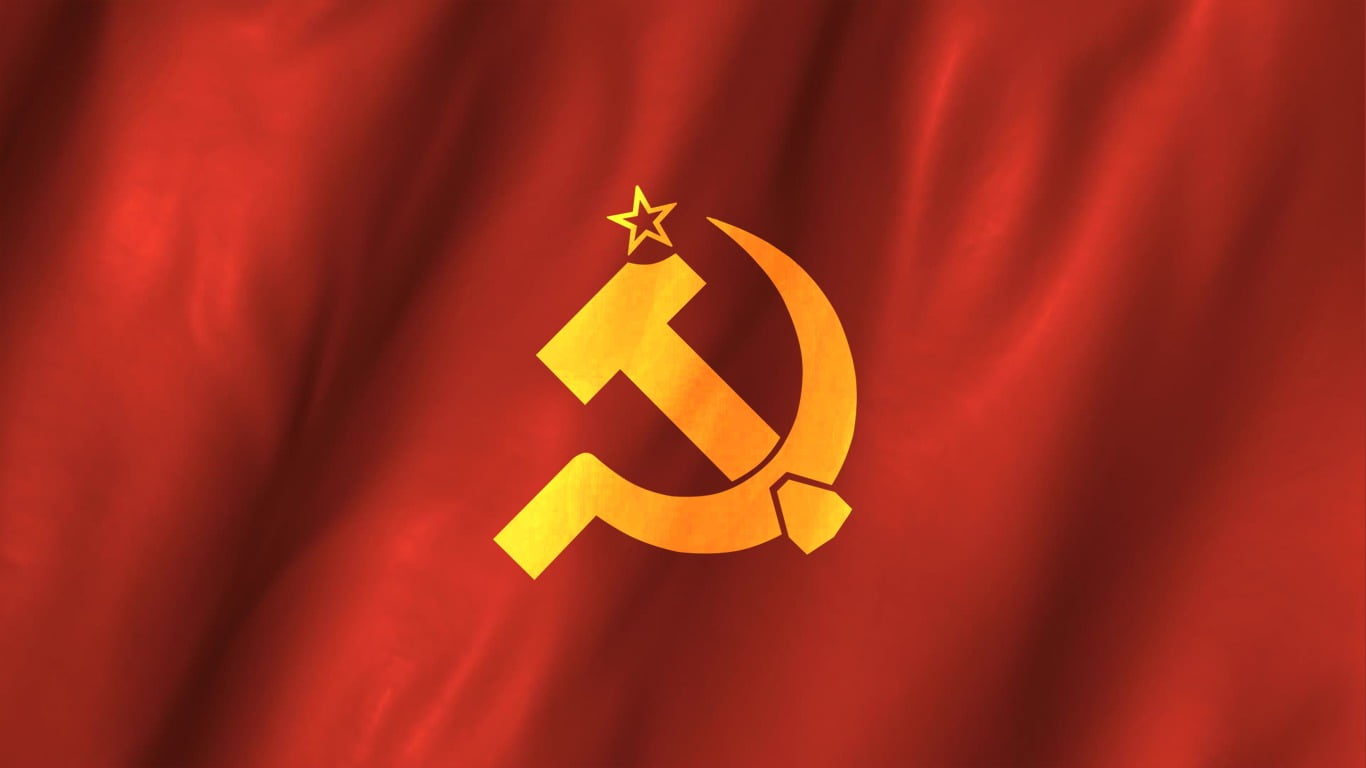 White And Yellow Textile, Communism, Socialism, Red, - Soviet Union Flag , HD Wallpaper & Backgrounds