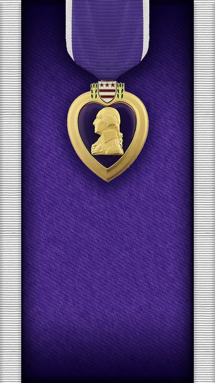 Purple Heart Wallpaper For Cellphone And Tablets - Crest , HD Wallpaper & Backgrounds