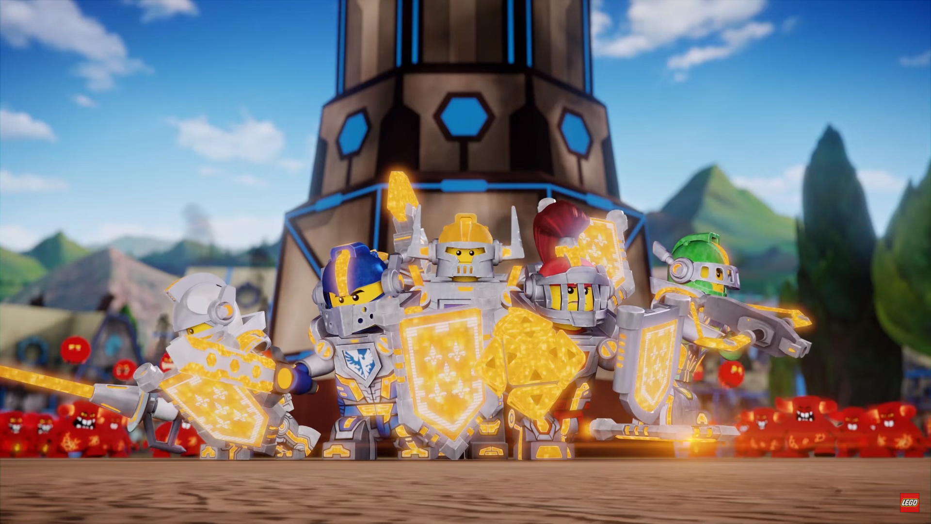 I'm Guessing These Are Powered Up Nexo Knights Since - Knights Nexo Knights , HD Wallpaper & Backgrounds