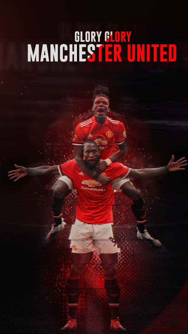 Pogba And Lukaku Wallpaper Redone - Manchester United Lukaku , HD Wallpaper & Backgrounds