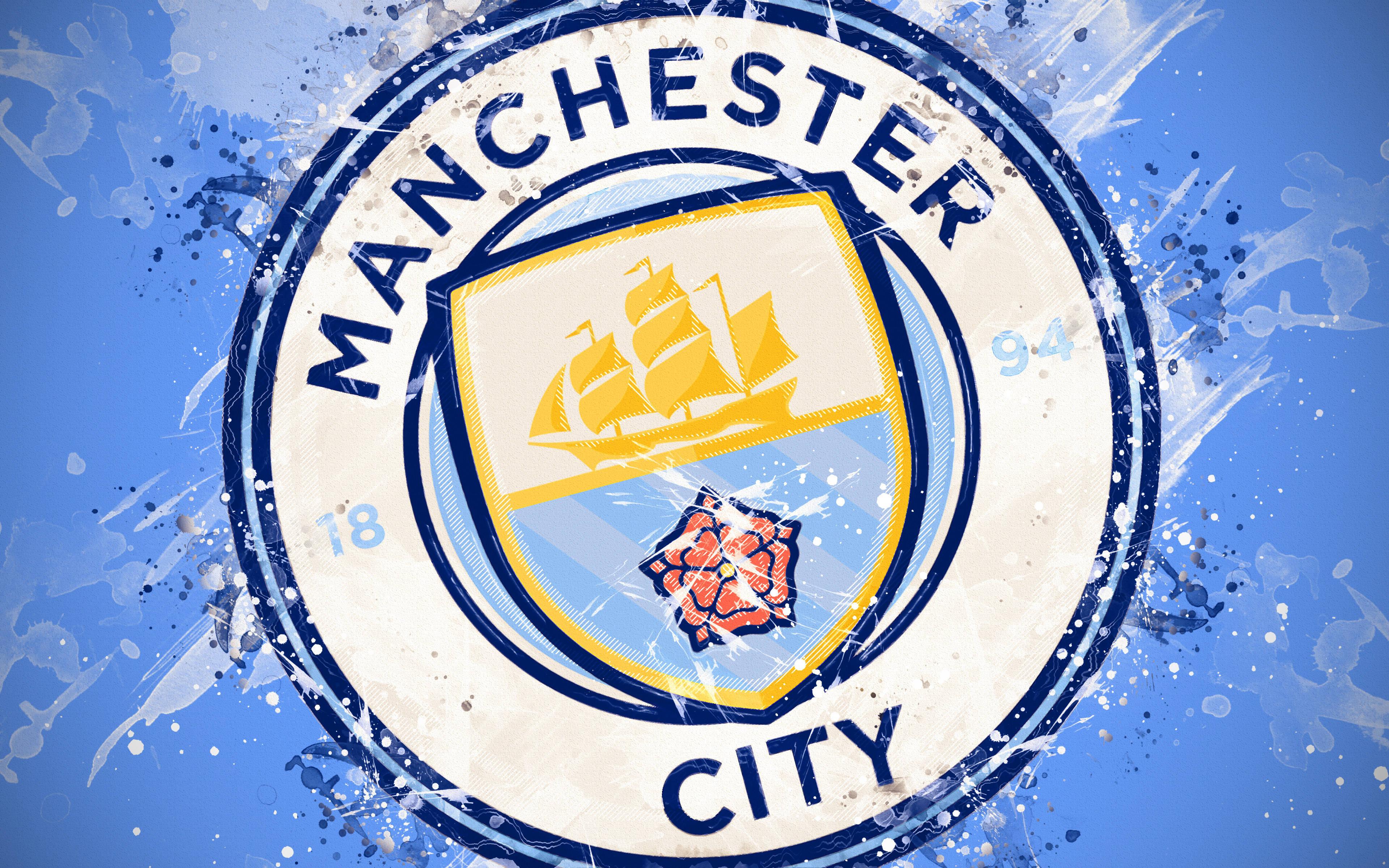 Logo Manchester City Hd (#1425371) - HD Wallpaper & Backgrounds Download