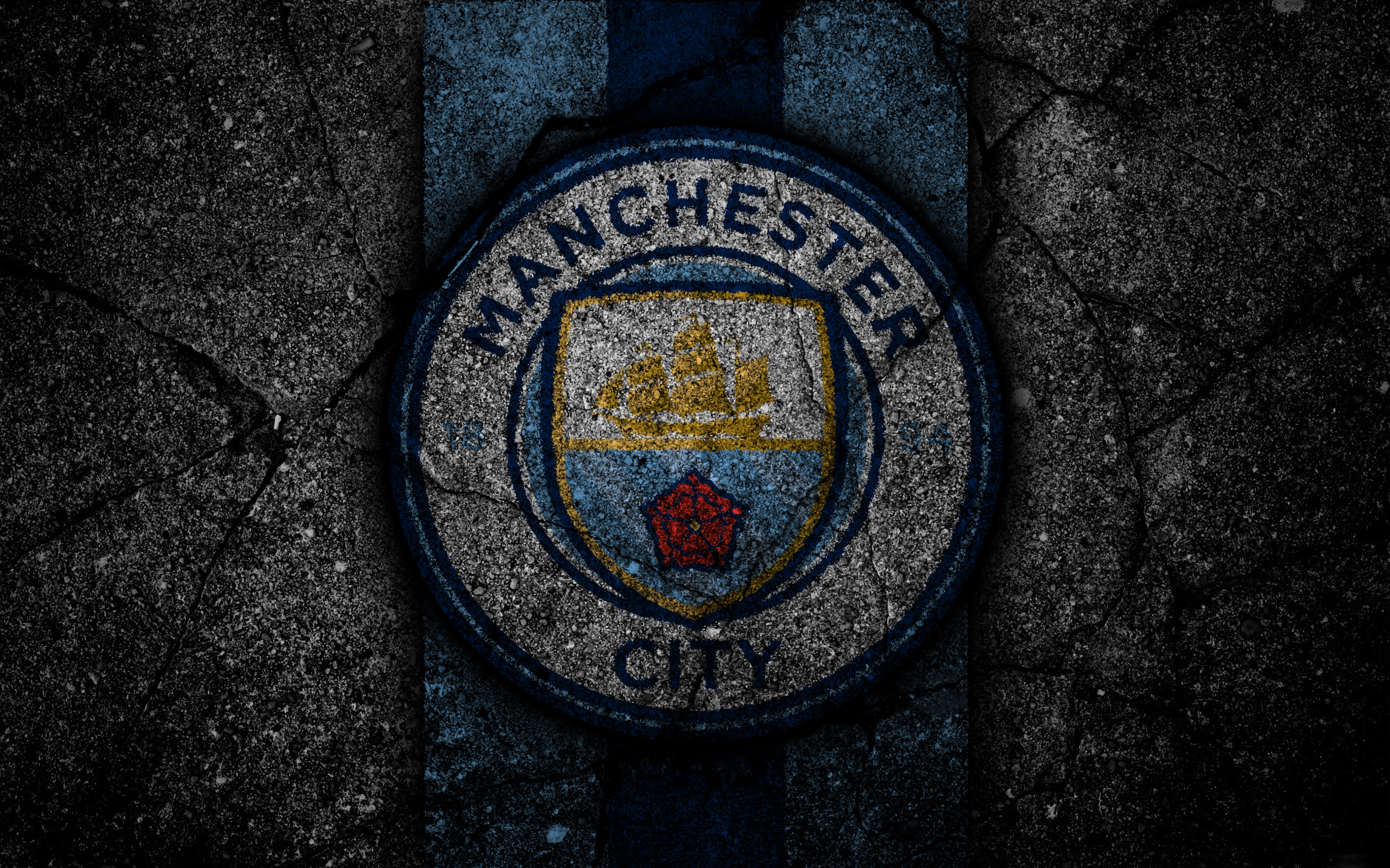 Manchester City Logo 4k Ultra Hd Wallpaper - Logo Dream League Soccer 2019 Manchester City , HD Wallpaper & Backgrounds
