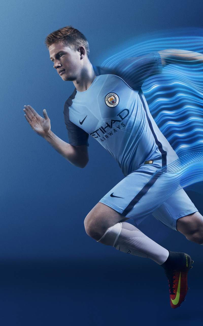 Manchester City Football Player - Manchester City Home Kit 2016 17 , HD Wallpaper & Backgrounds