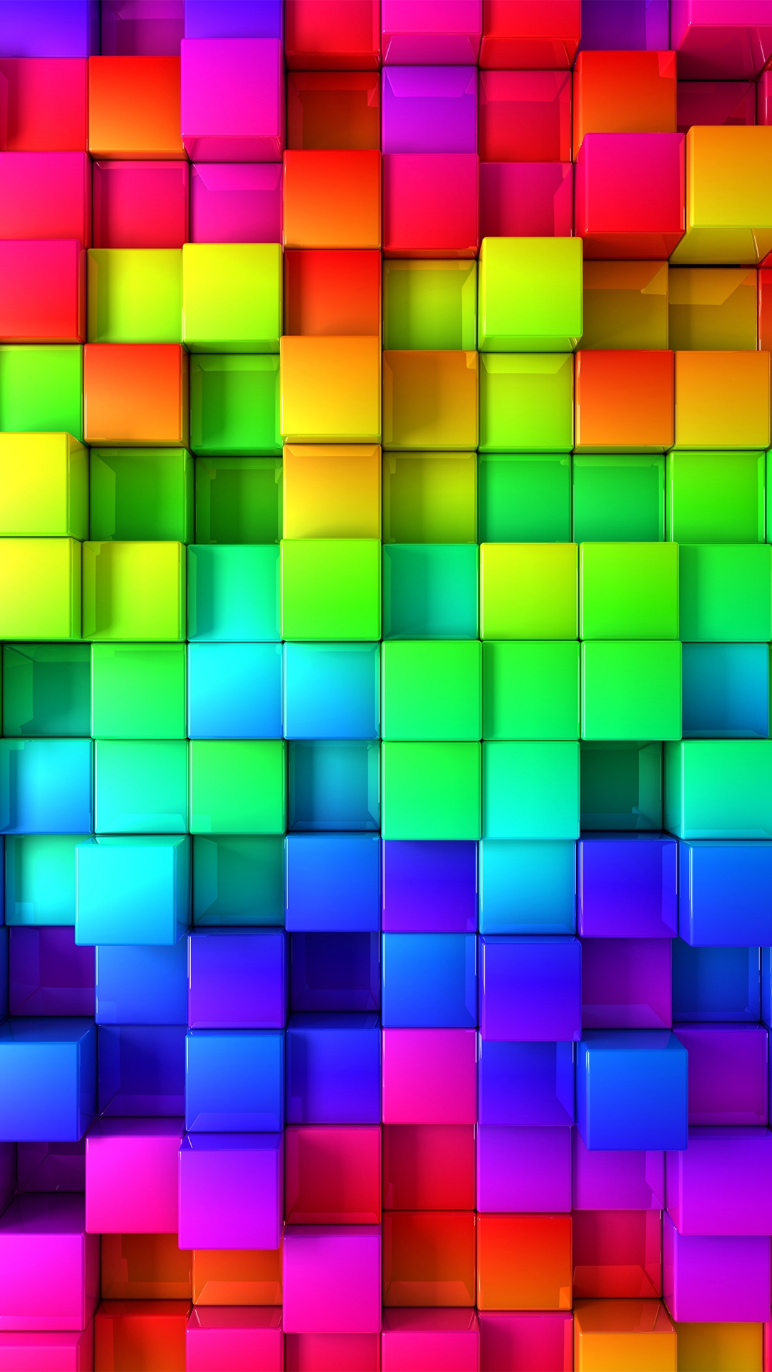 Regenbogen-blöcke Iphone 8 Plus Wallpaper - Rainbow Blocks , HD Wallpaper & Backgrounds