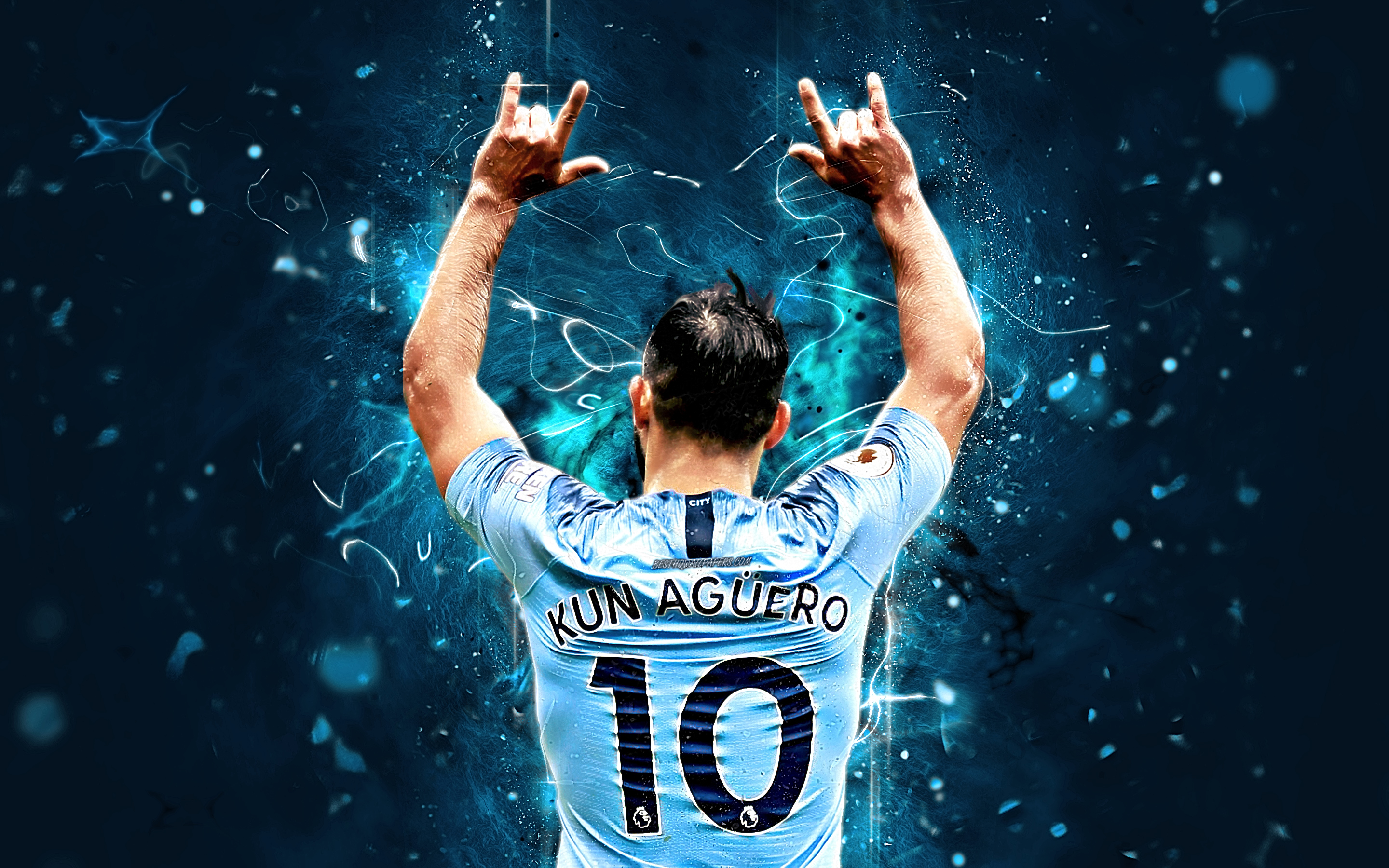 Sergio Aguero, Back View, Argentine Footballers, Manchester - Sergio Aguero , HD Wallpaper & Backgrounds