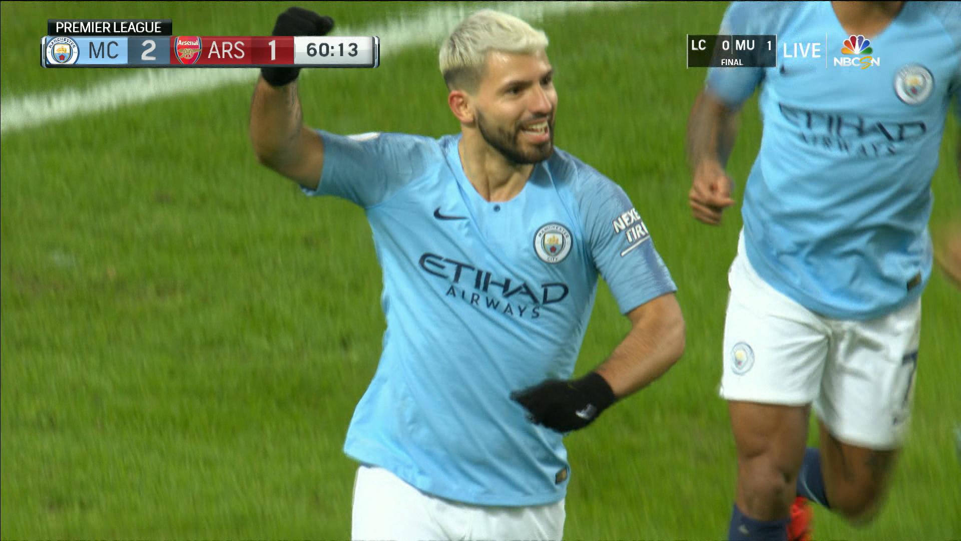 Sergio Aguero Completes Hat Trick To Put Man City Up - Player , HD Wallpaper & Backgrounds