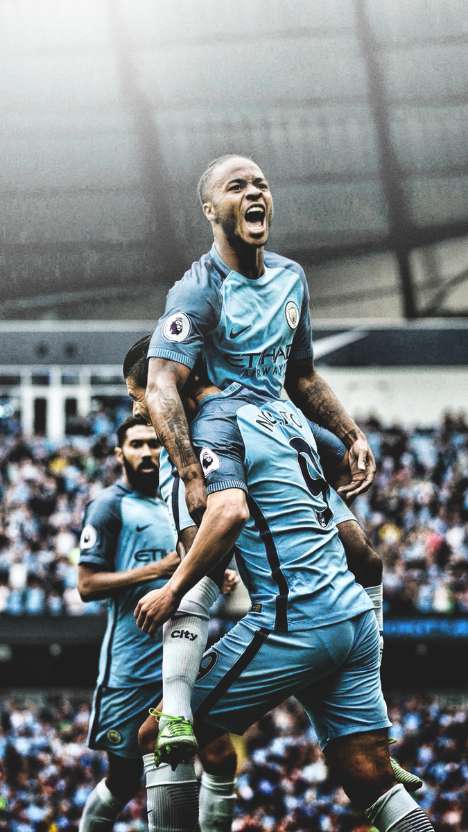 Footy Wallpapers On Twitter - Raheem Sterling Wallpaper Iphone , HD Wallpaper & Backgrounds