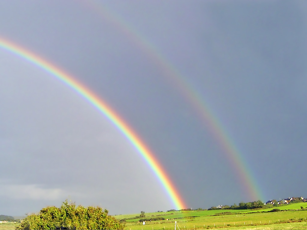 Zwei Regenbögen , HD Wallpaper & Backgrounds