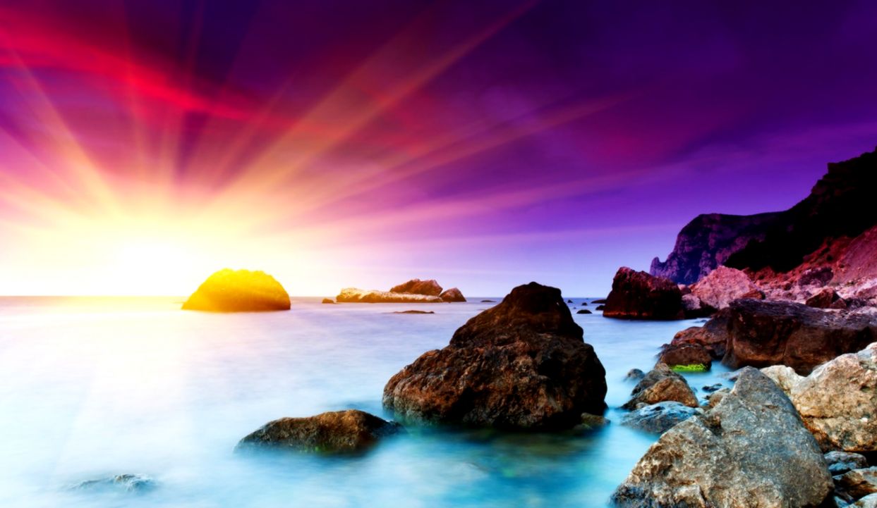 Beach Blue Sky Wallpapers Wallpapers Legend - Beautiful Sunrise Background , HD Wallpaper & Backgrounds