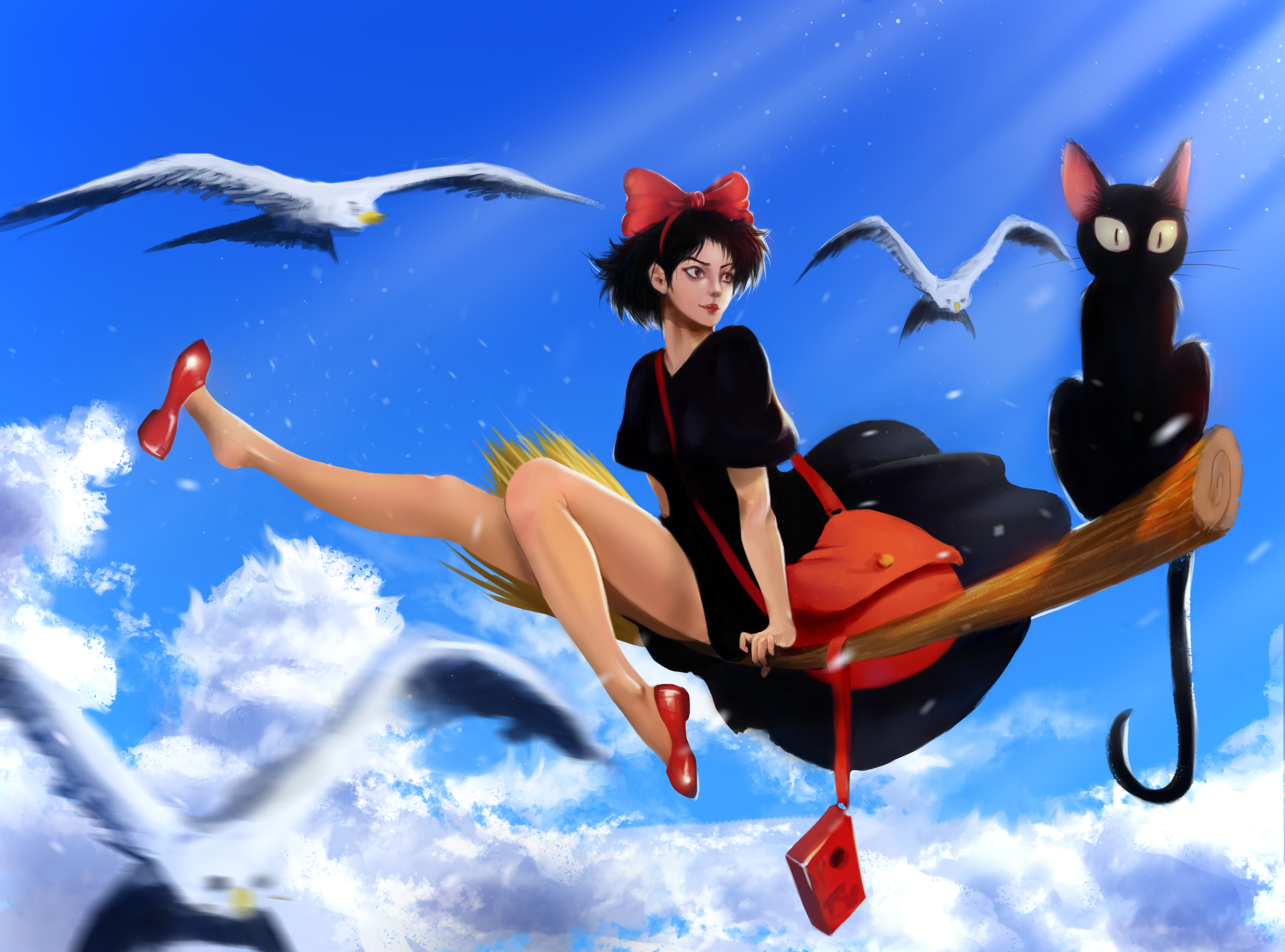 Kiki's Delivery Service 4k Ultra Hd Wallpaper - Kiki's Delivery Service Background , HD Wallpaper & Backgrounds