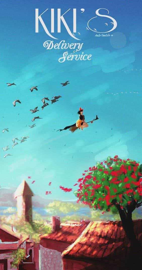 Kiki's Delivery Service Poster Ghibli , HD Wallpaper & Backgrounds