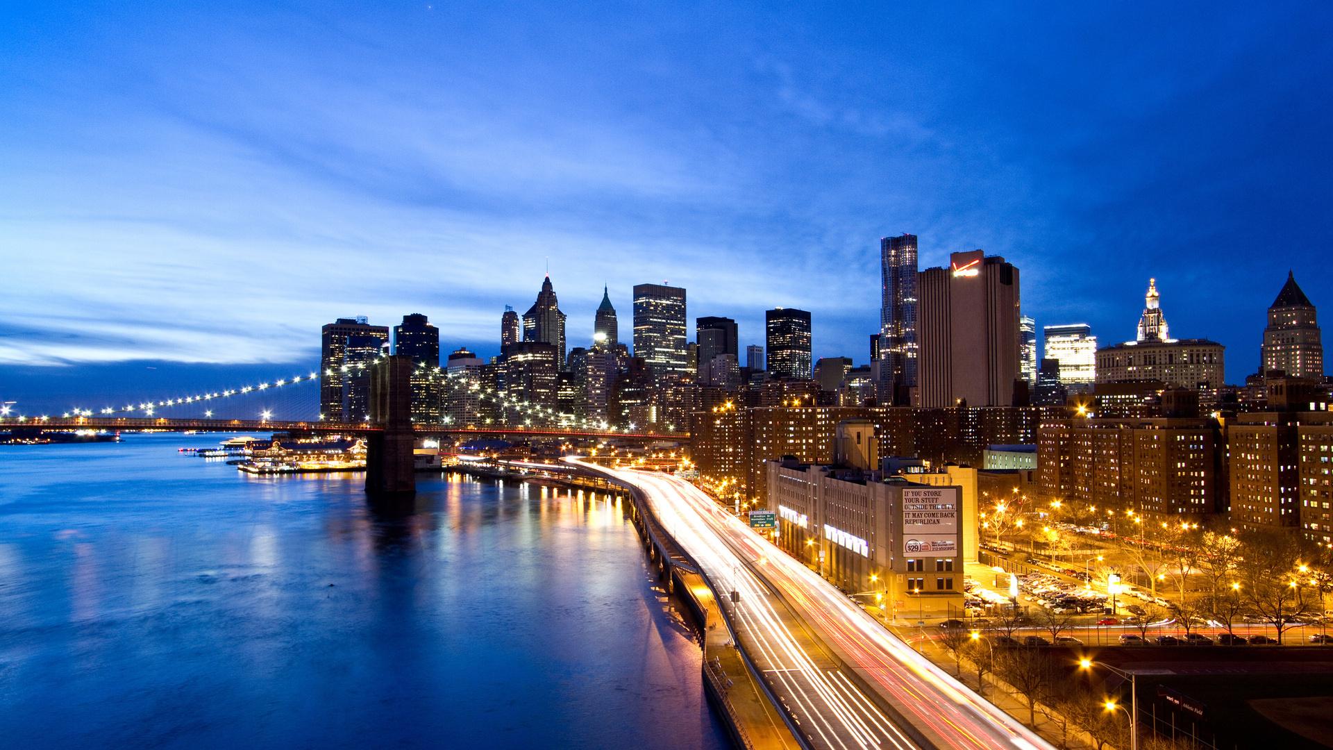Fdr Drive On The East Side Of Manhattan - New York City Desktop Wallpapers Hd , HD Wallpaper & Backgrounds