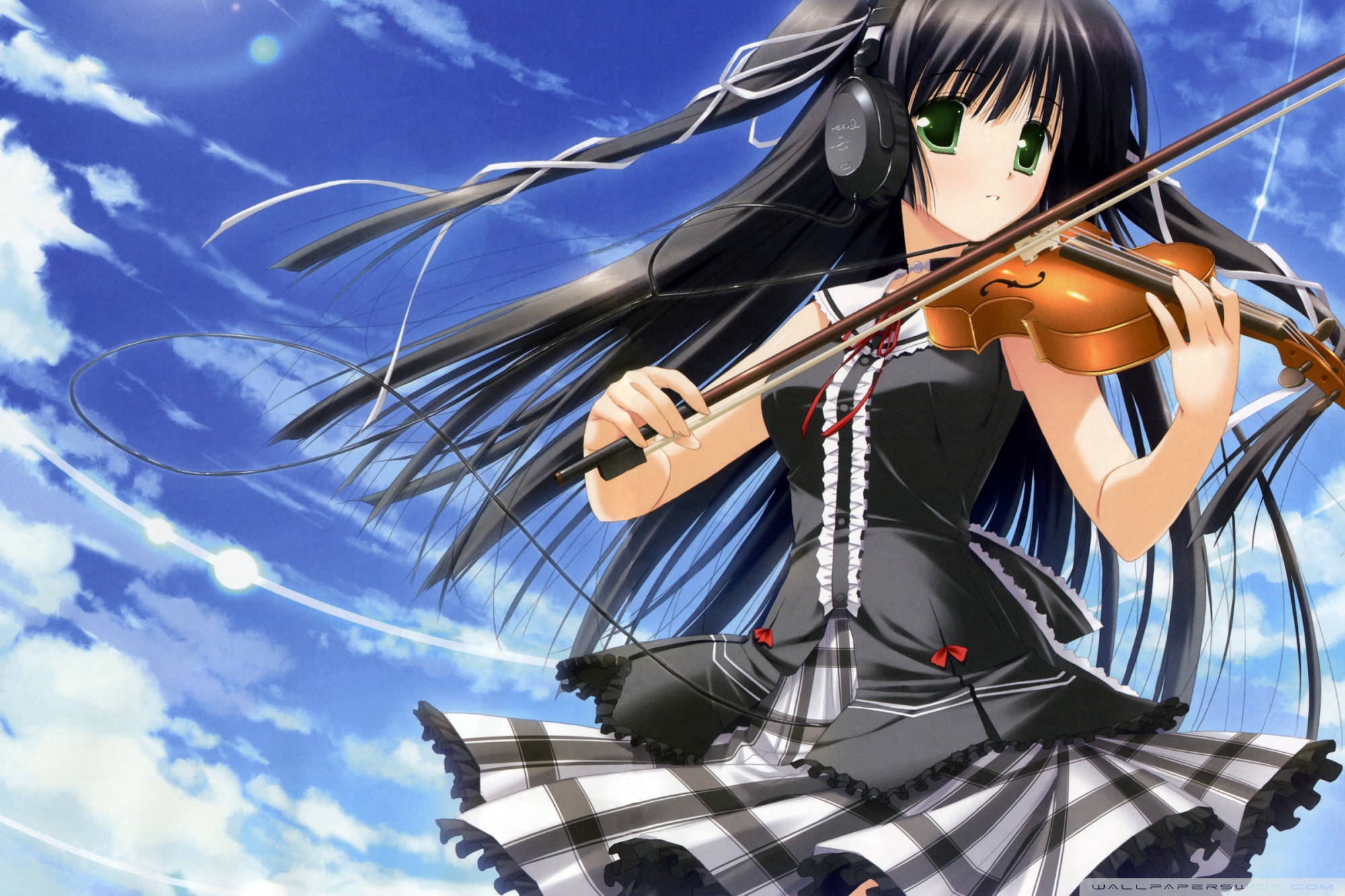 Tablet - Anime Girl With Violin , HD Wallpaper & Backgrounds