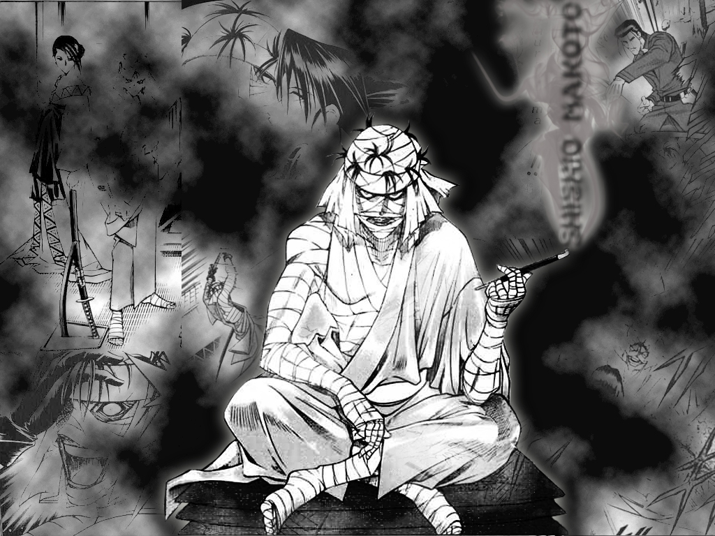 Samurai X Shishio Makoto Wallpaper - Shishio Makoto , HD Wallpaper & Backgrounds