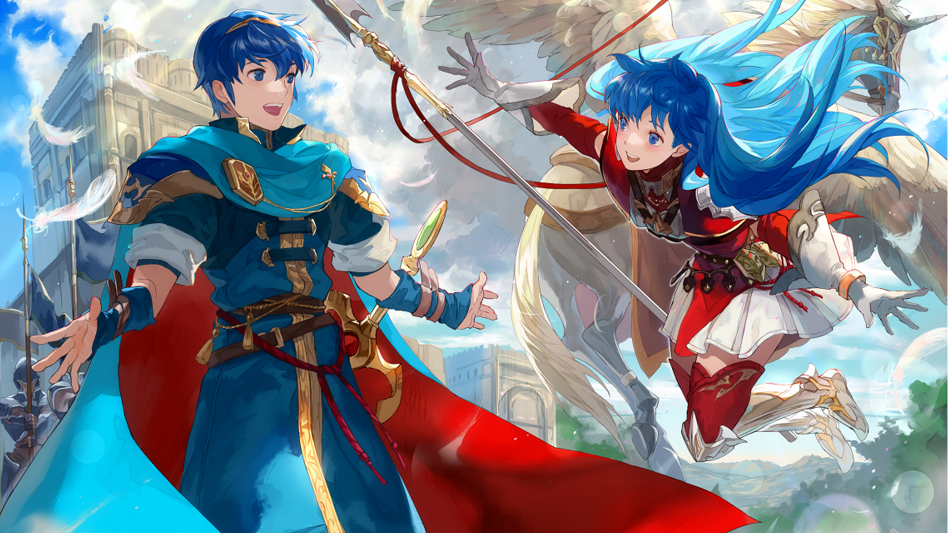 Marth , Video Game, Fire Emblem, Caeda Wallpaper And - Marth Fire Emblem Cipher , HD Wallpaper & Backgrounds