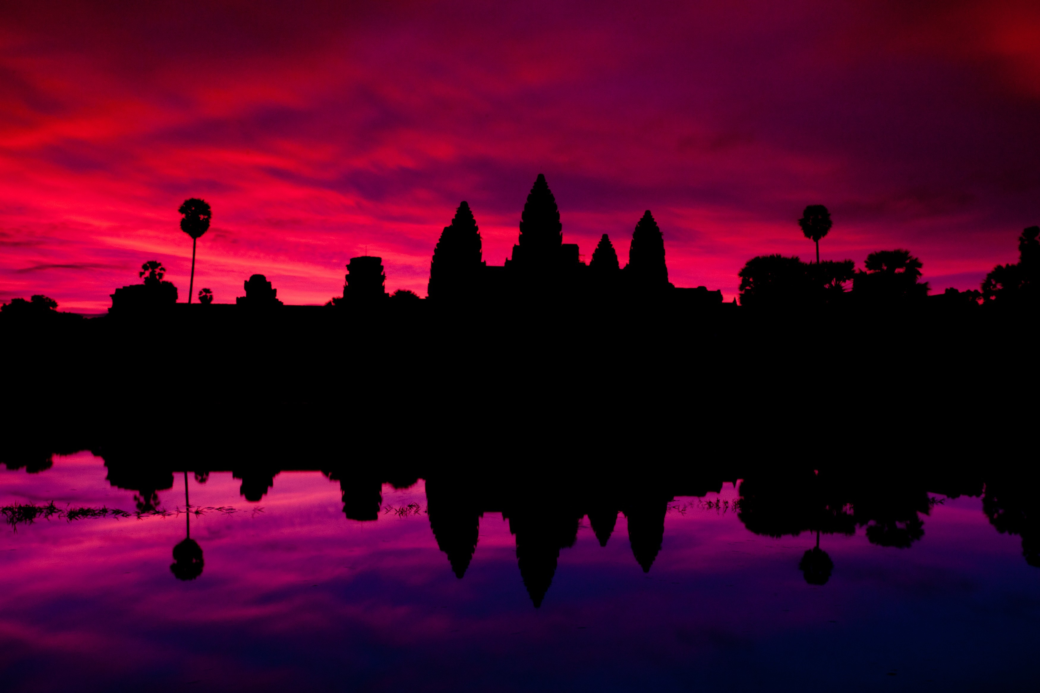 Angkor Wat Cambodia Hinduism Architecture Lakes Wallpaper - Angkor Wat , HD Wallpaper & Backgrounds