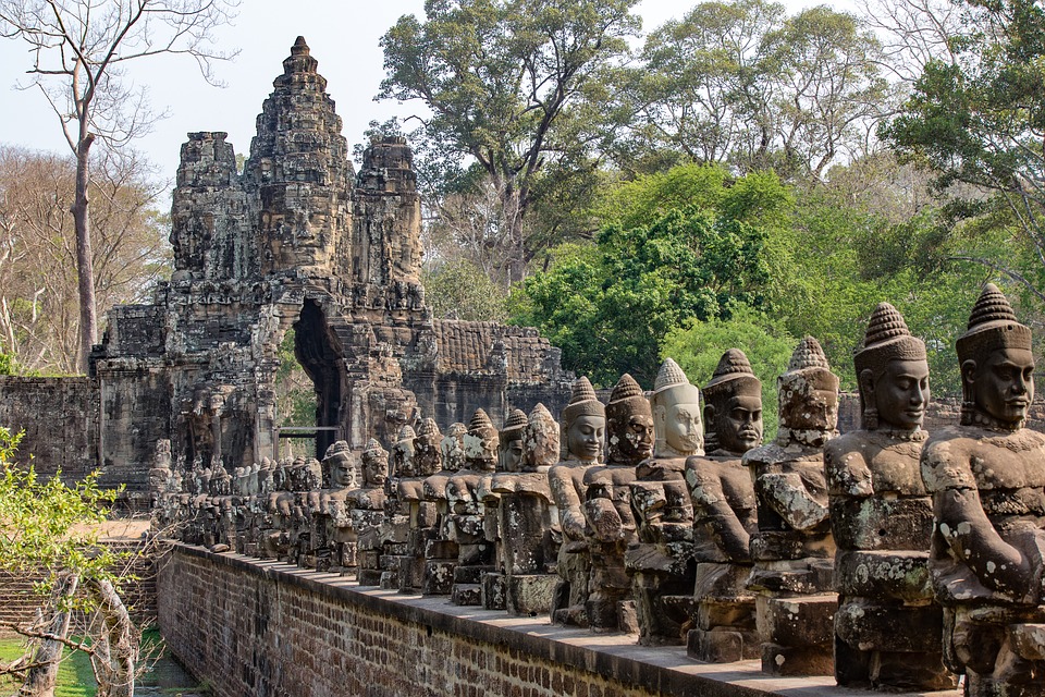 Angkor Thom, Angkor Wat, Cambodia - Angkor Thom , HD Wallpaper & Backgrounds
