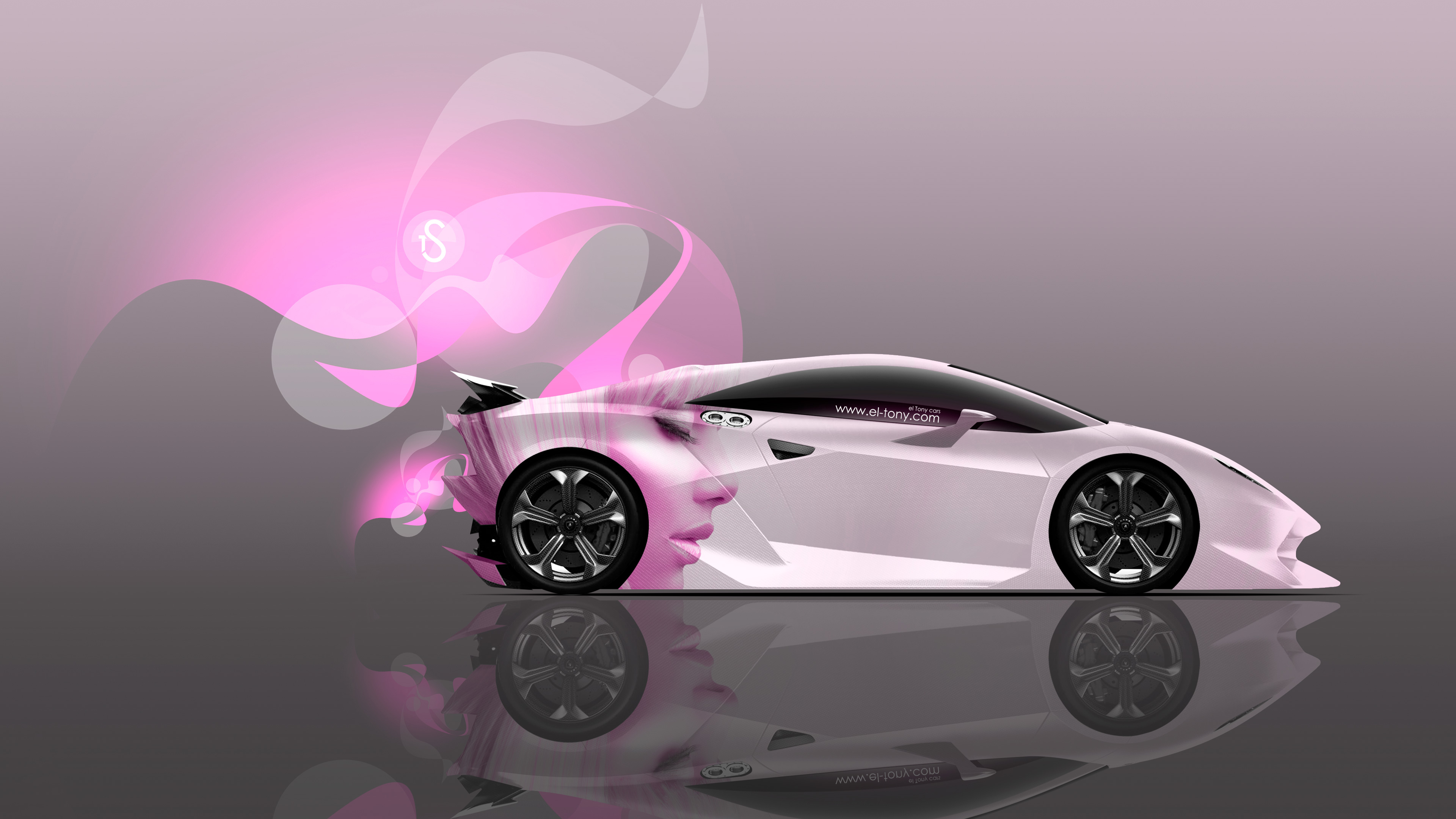 Lamborghini Sesto Elemento Side Glamour Girl Style - Lamborghini Sesto Elemento , HD Wallpaper & Backgrounds