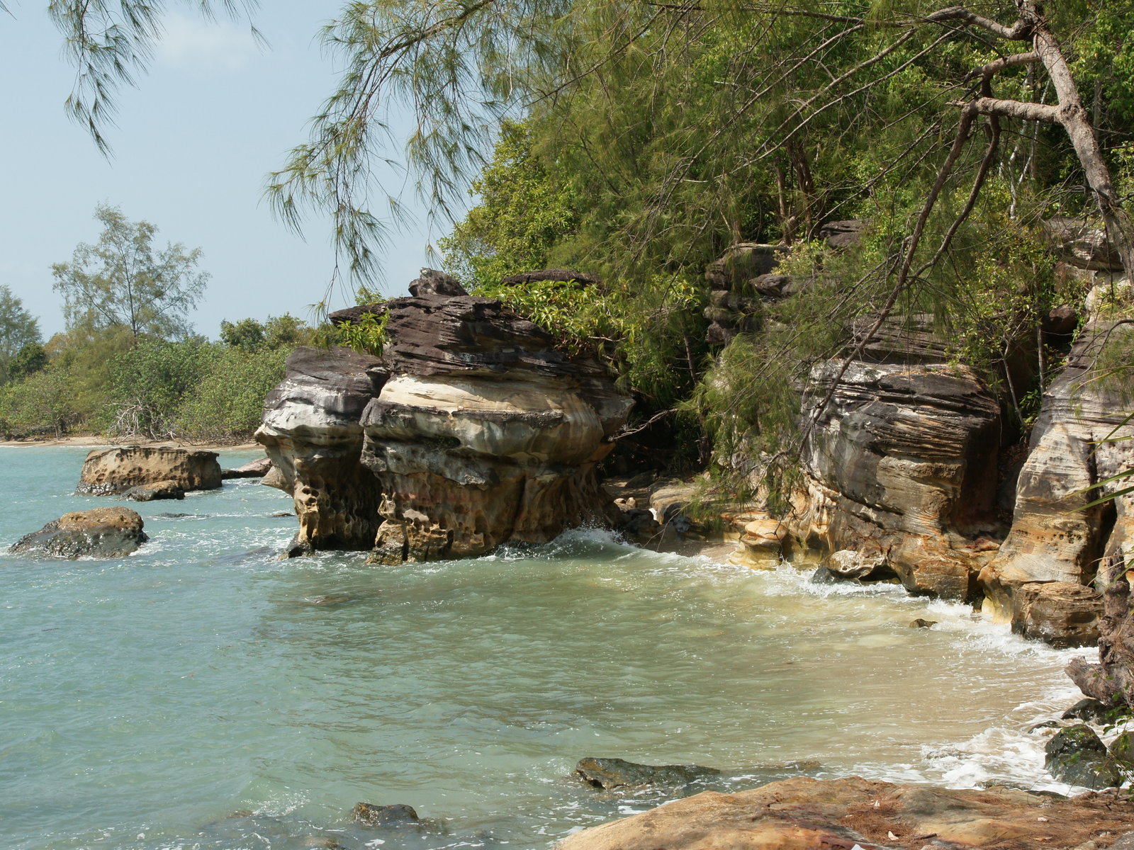 Beach Scenery Cambodia - Meditation Mountain Ream National Park , HD Wallpaper & Backgrounds