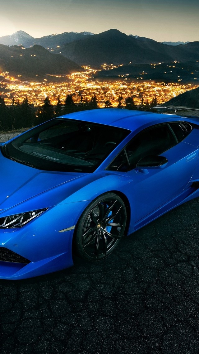 Blue Lamborghini Huracan For 640 X 1136 Iphone 5 Resolution - Lamborghini Huracan Wallpaper Hd Blue , HD Wallpaper & Backgrounds