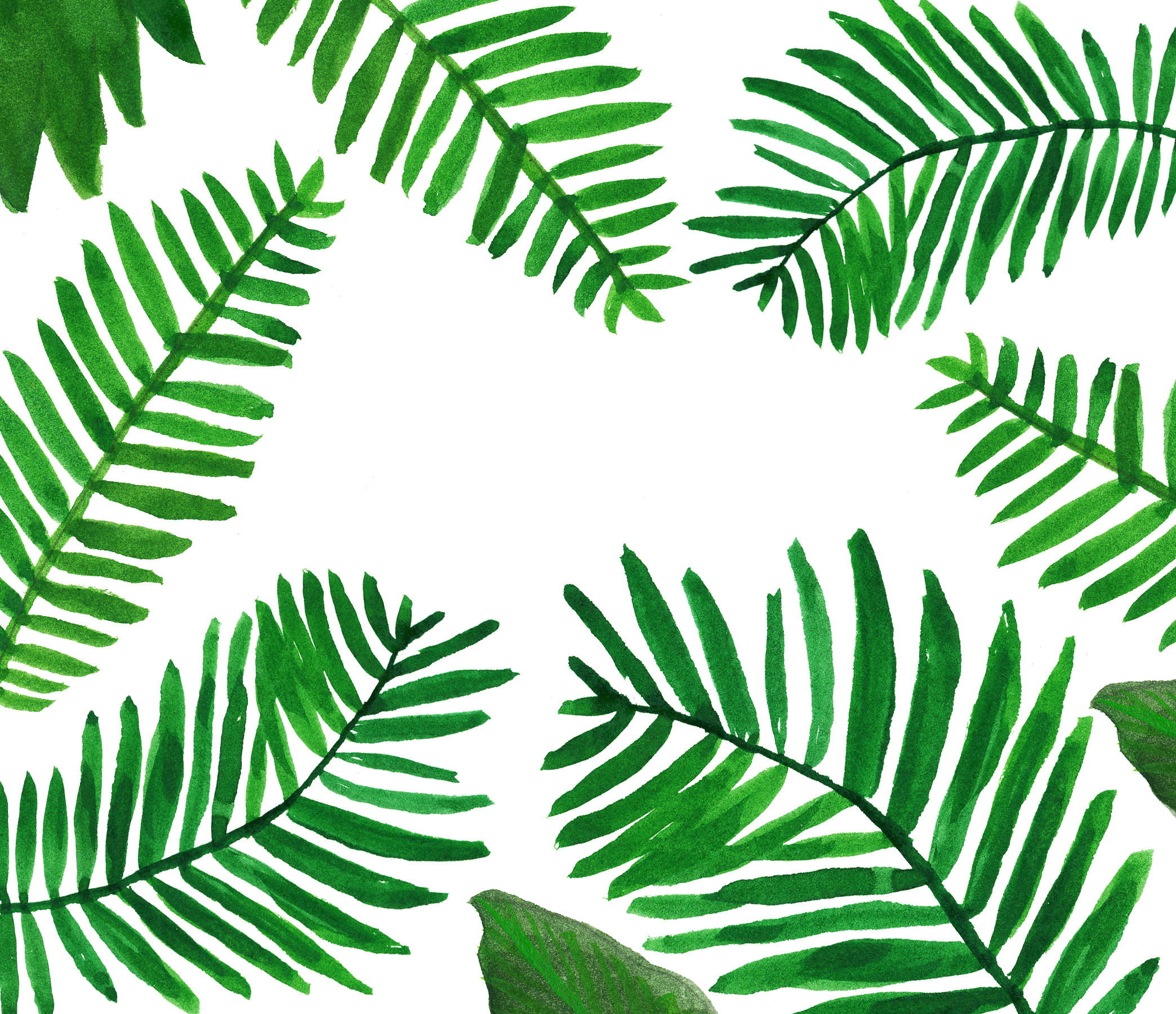Palm Leaves Wallpaper - Desktop Wallpaper Green Leaves , HD Wallpaper & Backgrounds