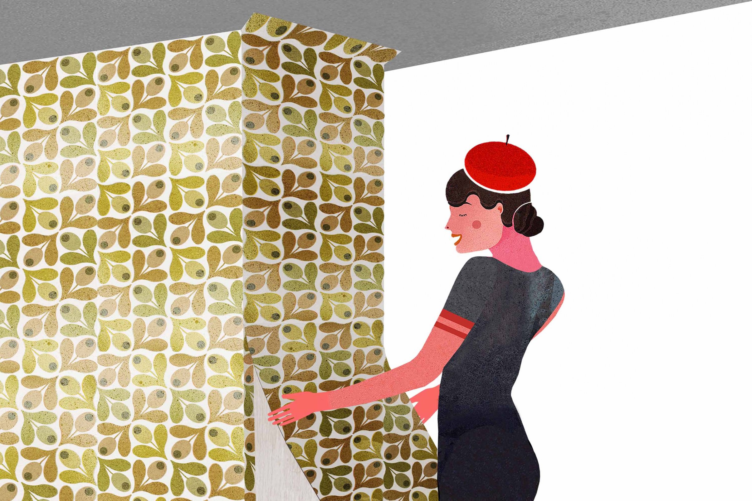 3 Putting A Wallpaper Length Up Around The Outer Corners - Papel De Parede Canto , HD Wallpaper & Backgrounds