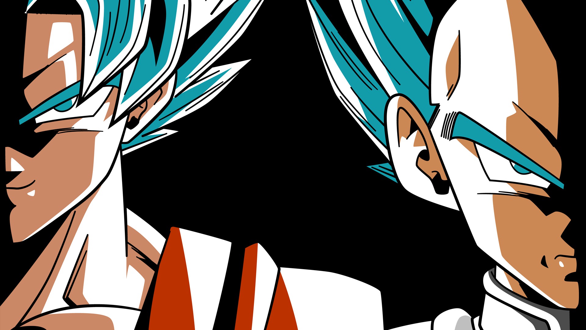 Super Saiyan Blue Goku And Vegeta Dbs Anime M 1920×1080 - Goku And Vegeta Wallpaper Hd , HD Wallpaper & Backgrounds