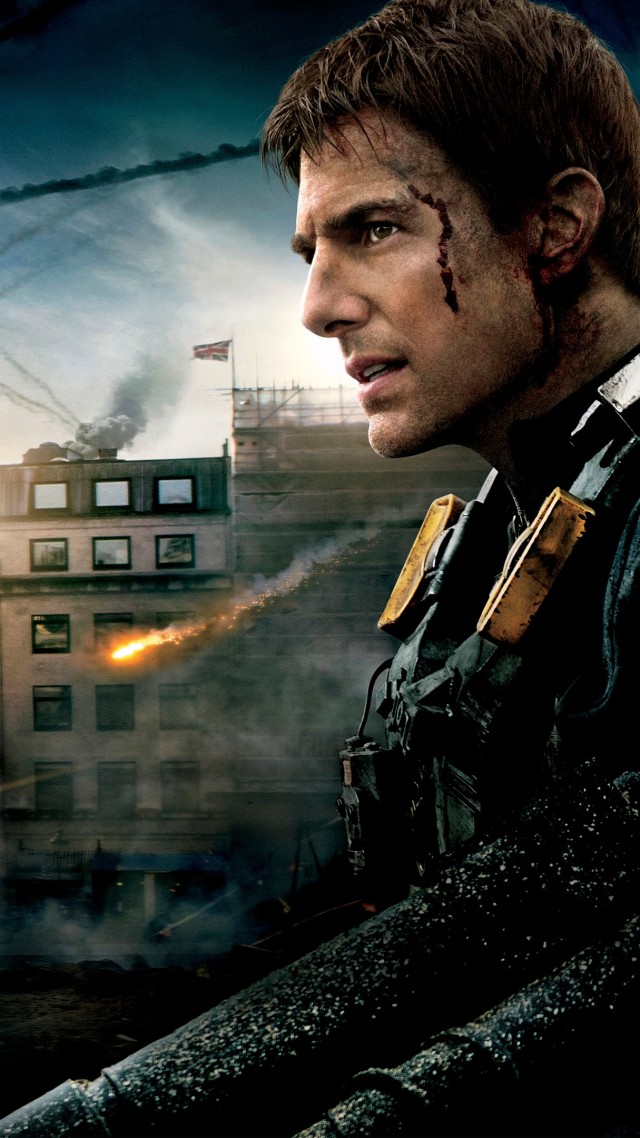 Edge Of Tomorrow, Movie, Tom Cruise, Battle, Fire, - Edge Of Tomorrow Tom Cruise , HD Wallpaper & Backgrounds