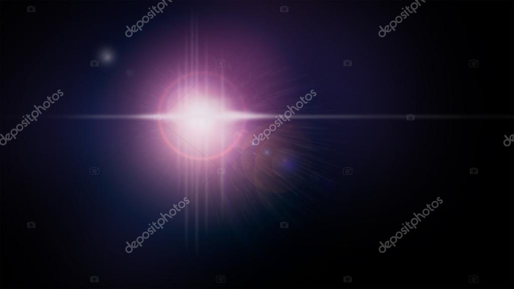 Big White Lens Flare Effect With Horizontal And Vertical - Lens Flare , HD Wallpaper & Backgrounds