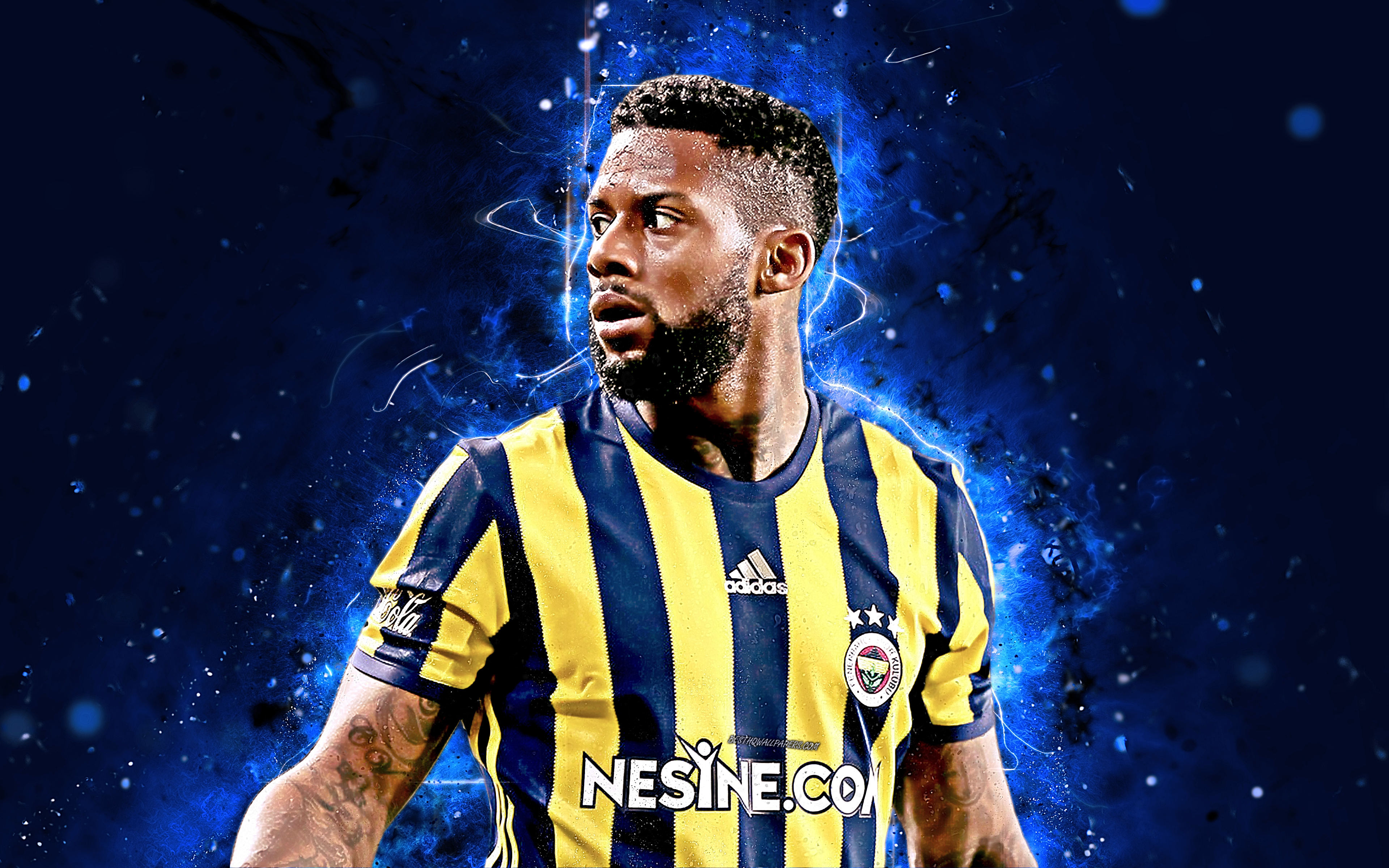 Jeremain Lens, 4k, Abstract Art, Dutch Footballer, - Nabil Dirar Fenerbahce , HD Wallpaper & Backgrounds