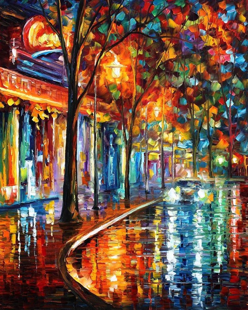 Amazing Painting By Leon - Leonid Afremov Framed , HD Wallpaper & Backgrounds