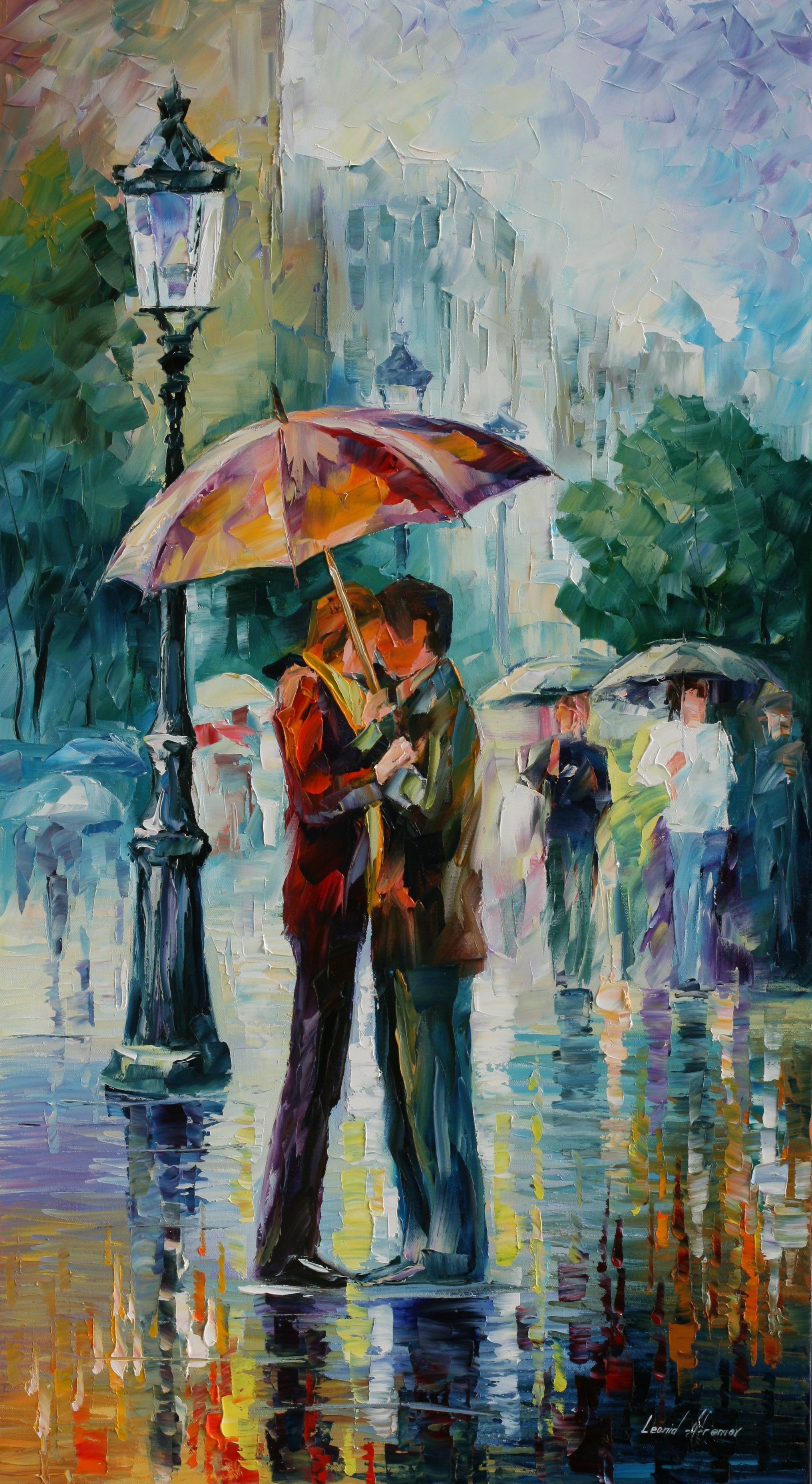 Leonid Afremov Wallpapers Hq - Painting Wallpaper For Android , HD Wallpaper & Backgrounds
