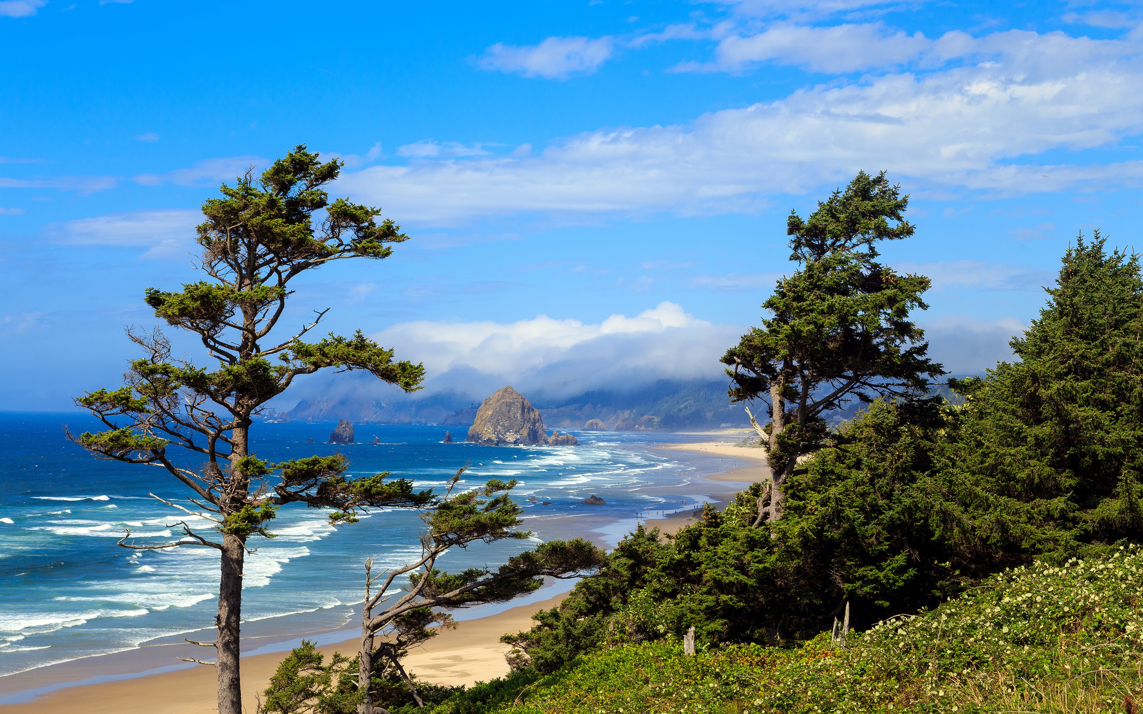 Direct Download @ Preview - Haystack Rock , HD Wallpaper & Backgrounds