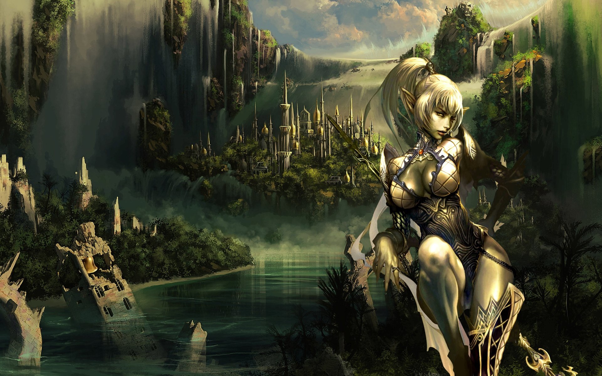 Hd Wallpaper - Lineage 2 Backgrounds , HD Wallpaper & Backgrounds