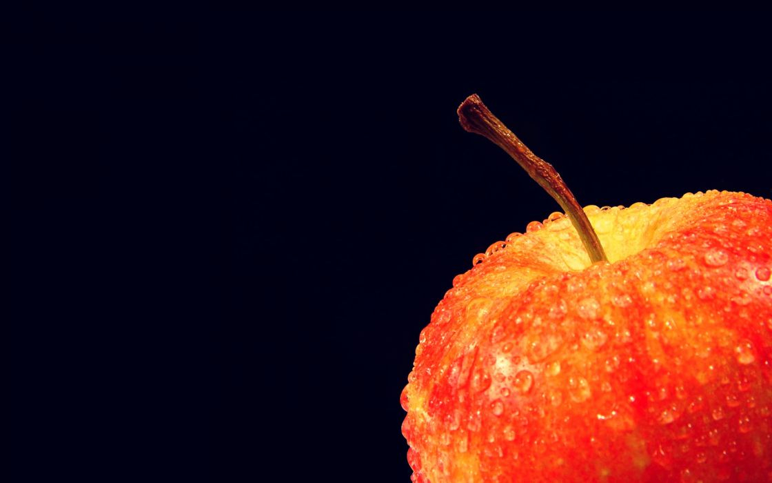 Trend Apple Background Fruits Wallpapers Black Wallpaper - Food With A Black Background , HD Wallpaper & Backgrounds