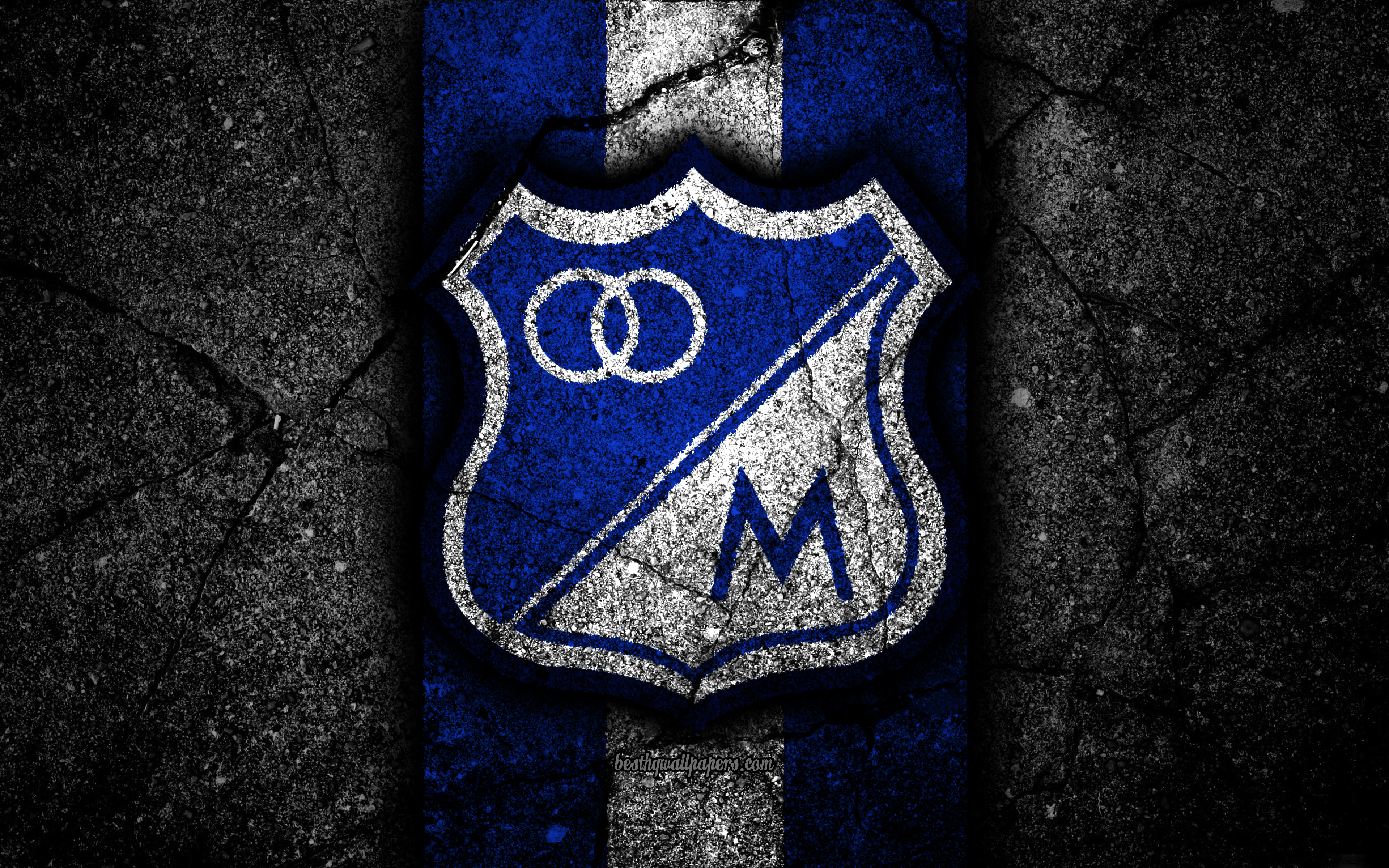 Millonarios Fc, 4k, Logo, Colombian Football Club, , HD Wallpaper & Backgrounds