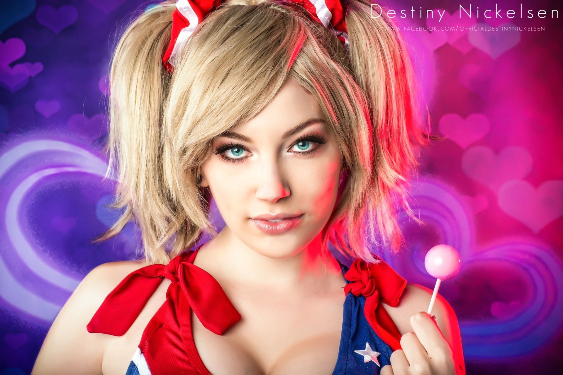 Women, Cosplay, Blonde, Juliet Starling, Lollipop Chainsaw - Lollipop Chainsaw Cosplay Gif , HD Wallpaper & Backgrounds