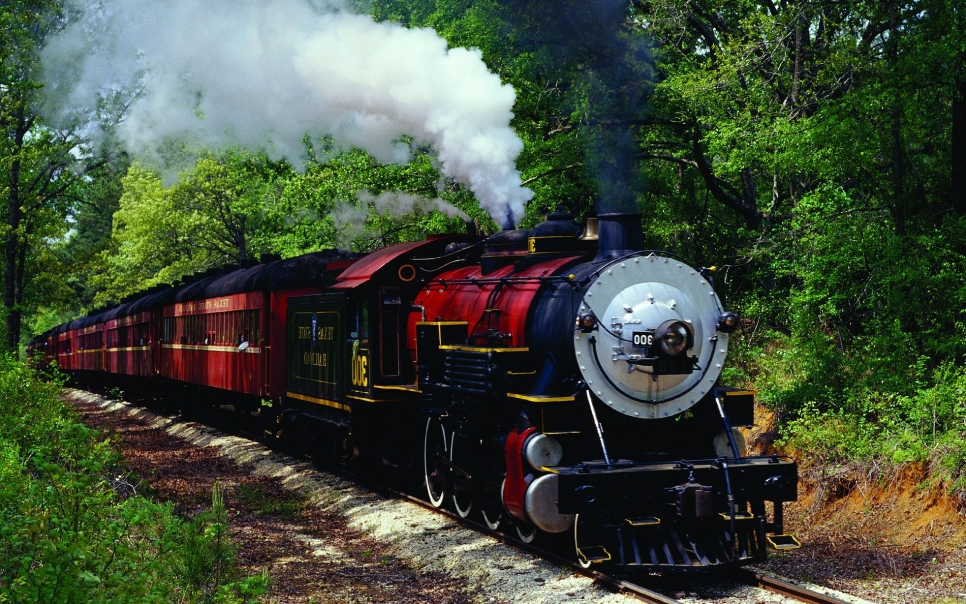 Train, Vintage, Steam Locomotive, Trees Wallpapers - Vintage Train Hd , HD Wallpaper & Backgrounds