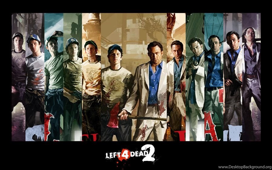 Left 4 Dead 2 Wallpapers - Left 4 Dead 2 Nick And Ellis , HD Wallpaper & Backgrounds