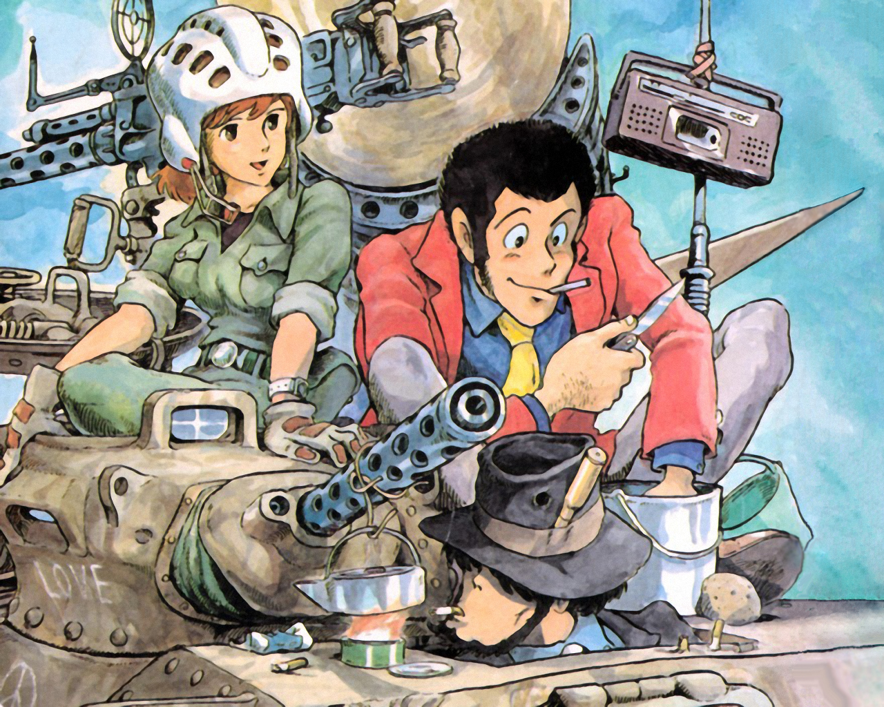 Lupin The Third Wallpaper - Hayao Miyazaki And Yasuo Otsuka's World , HD Wallpaper & Backgrounds