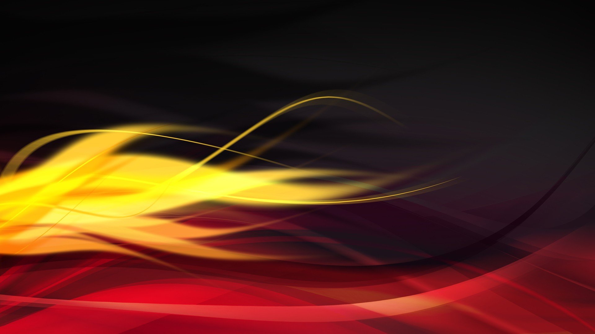 Red And Black Abstract Black Digital Art Red Flame - Black Yellow Red Art , HD Wallpaper & Backgrounds