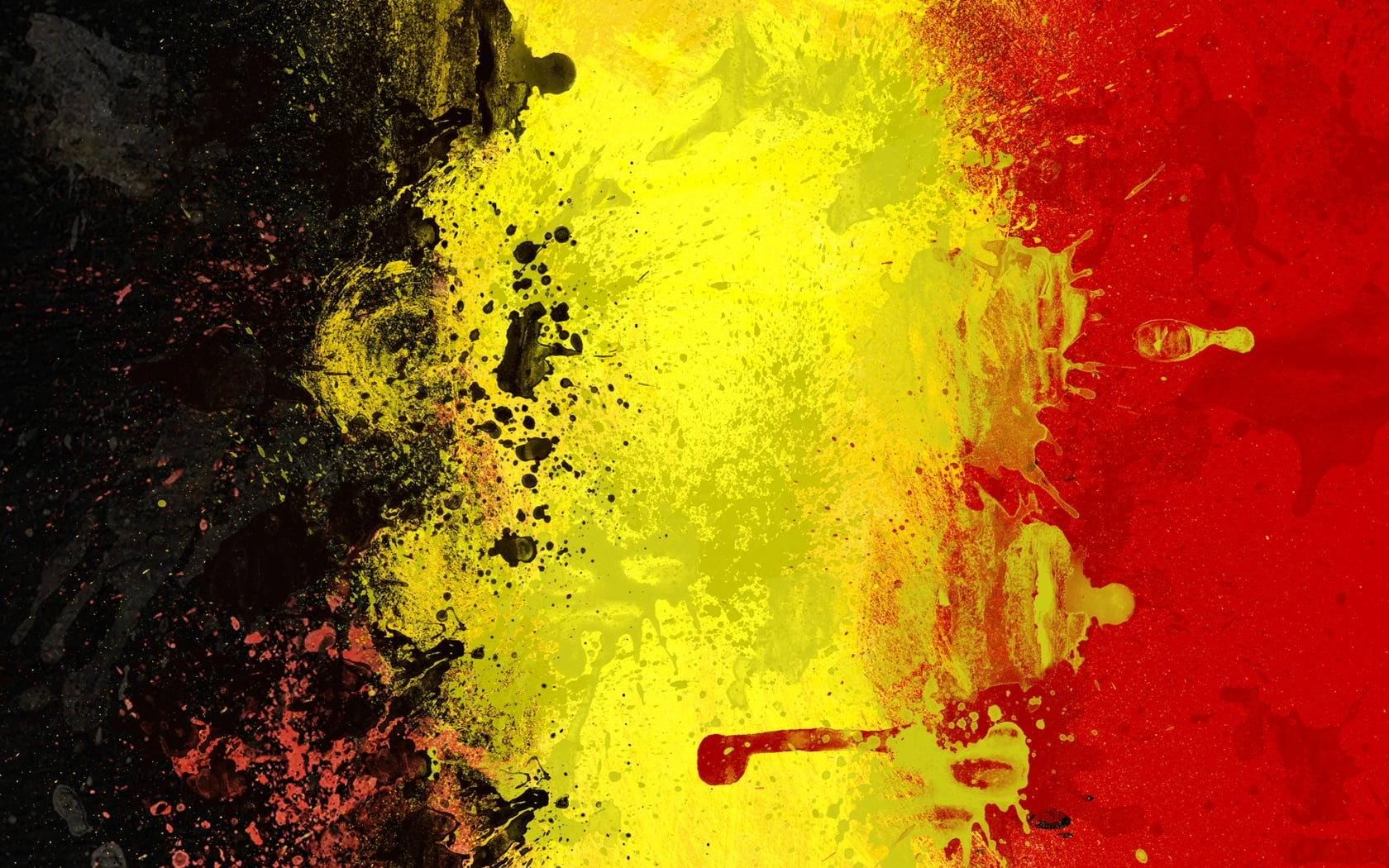 Red, Yellow And Black Abstract Painting Hd Wallpaper - Belgium Flag Wallpaper Hd , HD Wallpaper & Backgrounds