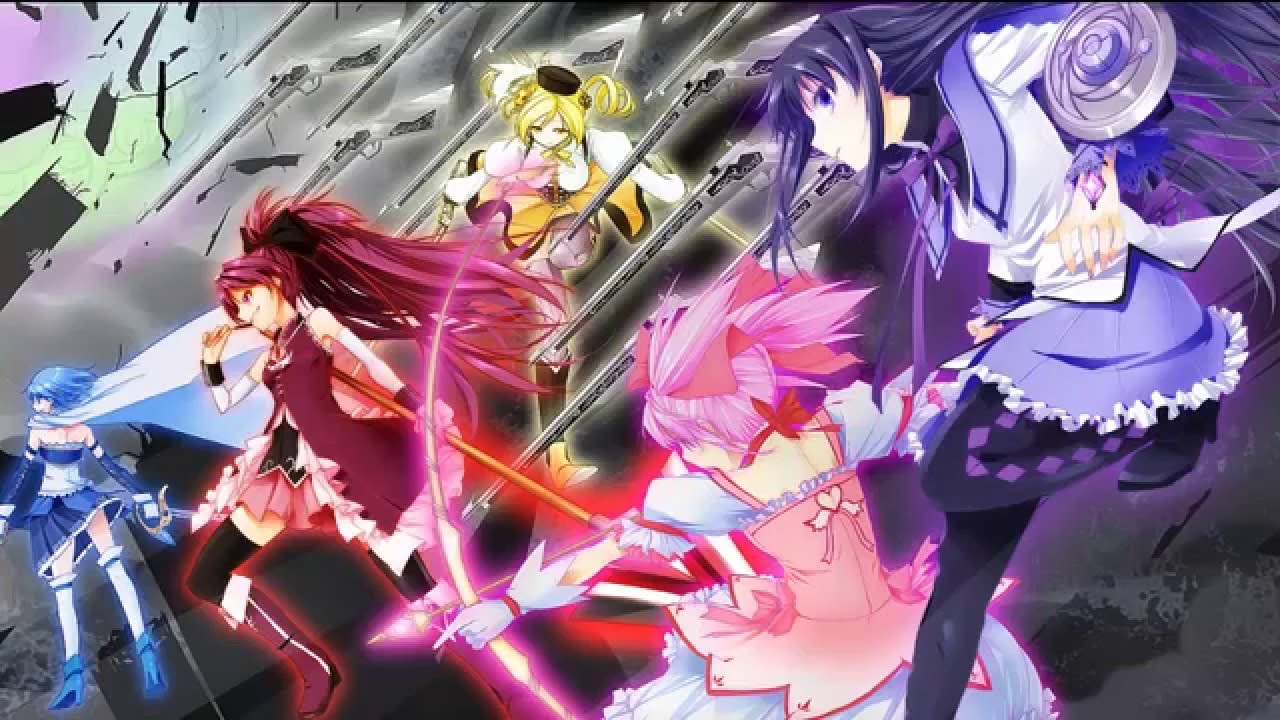 [madoka Magica Ost] Magia - Magical Girl Anime Teams , HD Wallpaper & Backgrounds