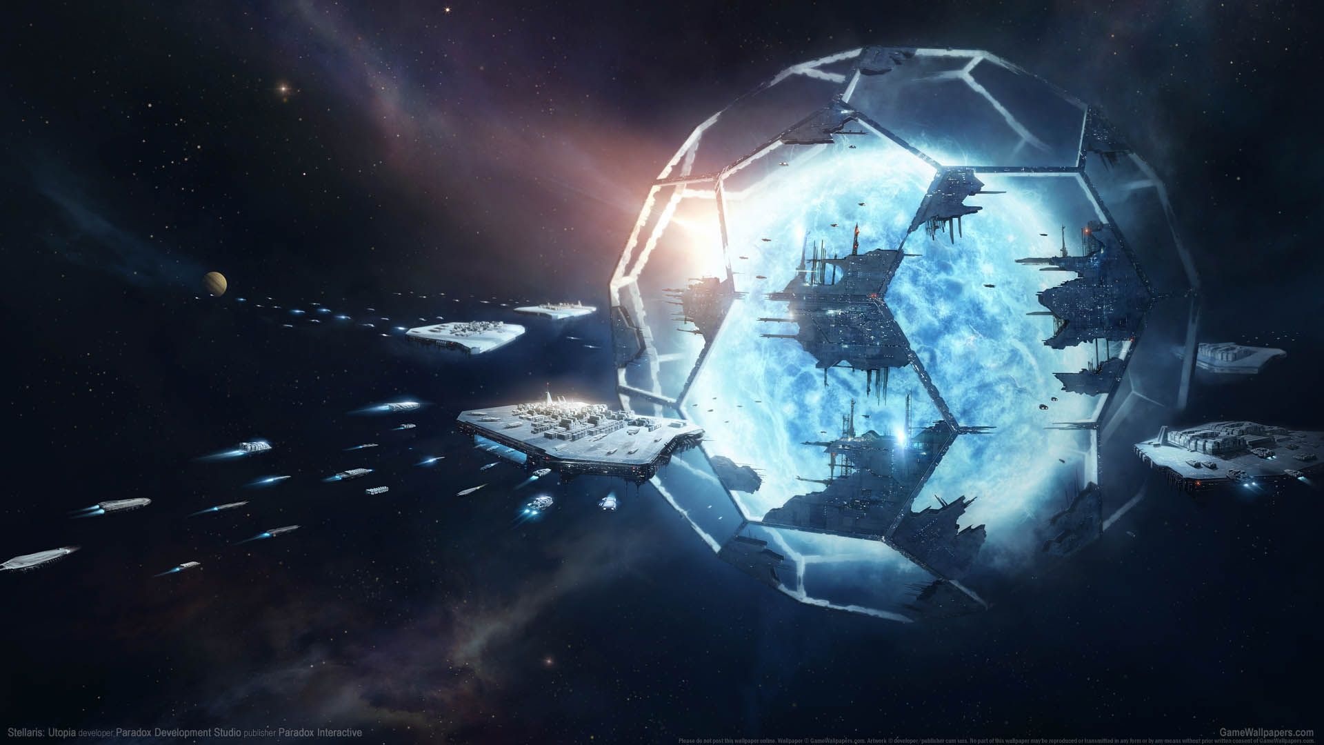 Utopia Wallpaper 01 - Stellaris Utopia , HD Wallpaper & Backgrounds